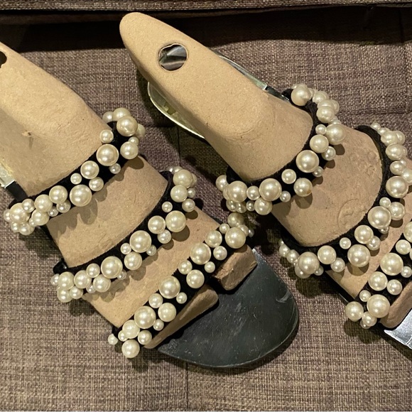 Zara Chunky Pearl Sandals - Picture 6 of 9